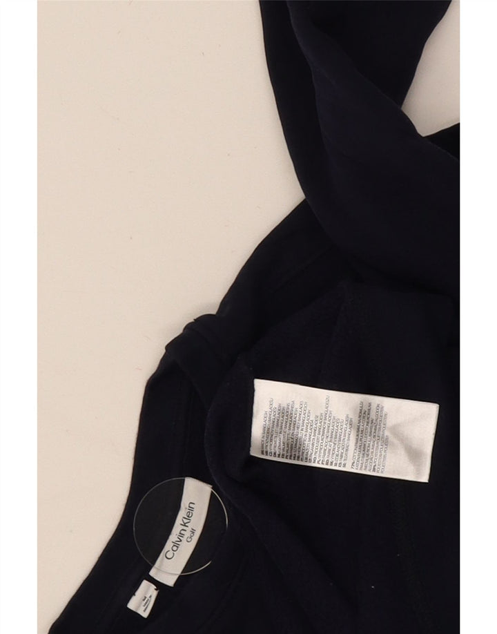 Calvin Klein Sweat-shirt de golf pour homme en coton bleu marine moyen