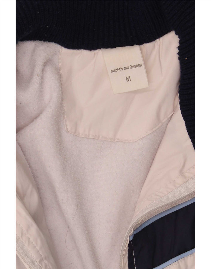 Puma Veste de survêtement pour femme UK 14 Medium Blanc Colourblock