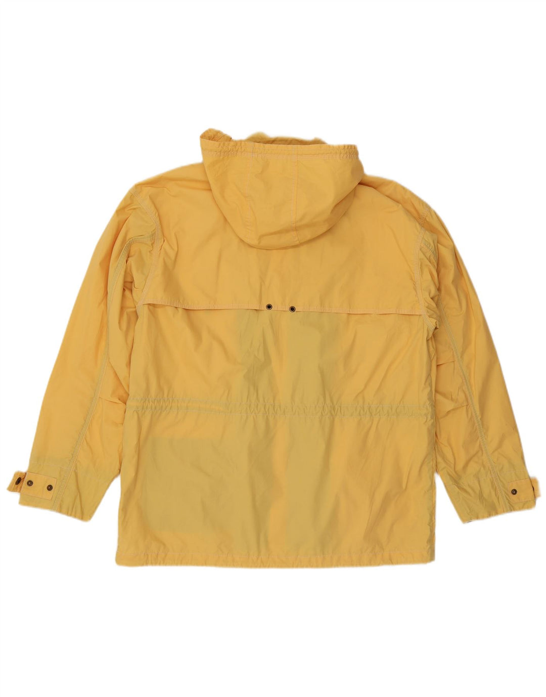 veste utilitaire à capuche vintage pour hommes UK 38 Polyester jaune moyen