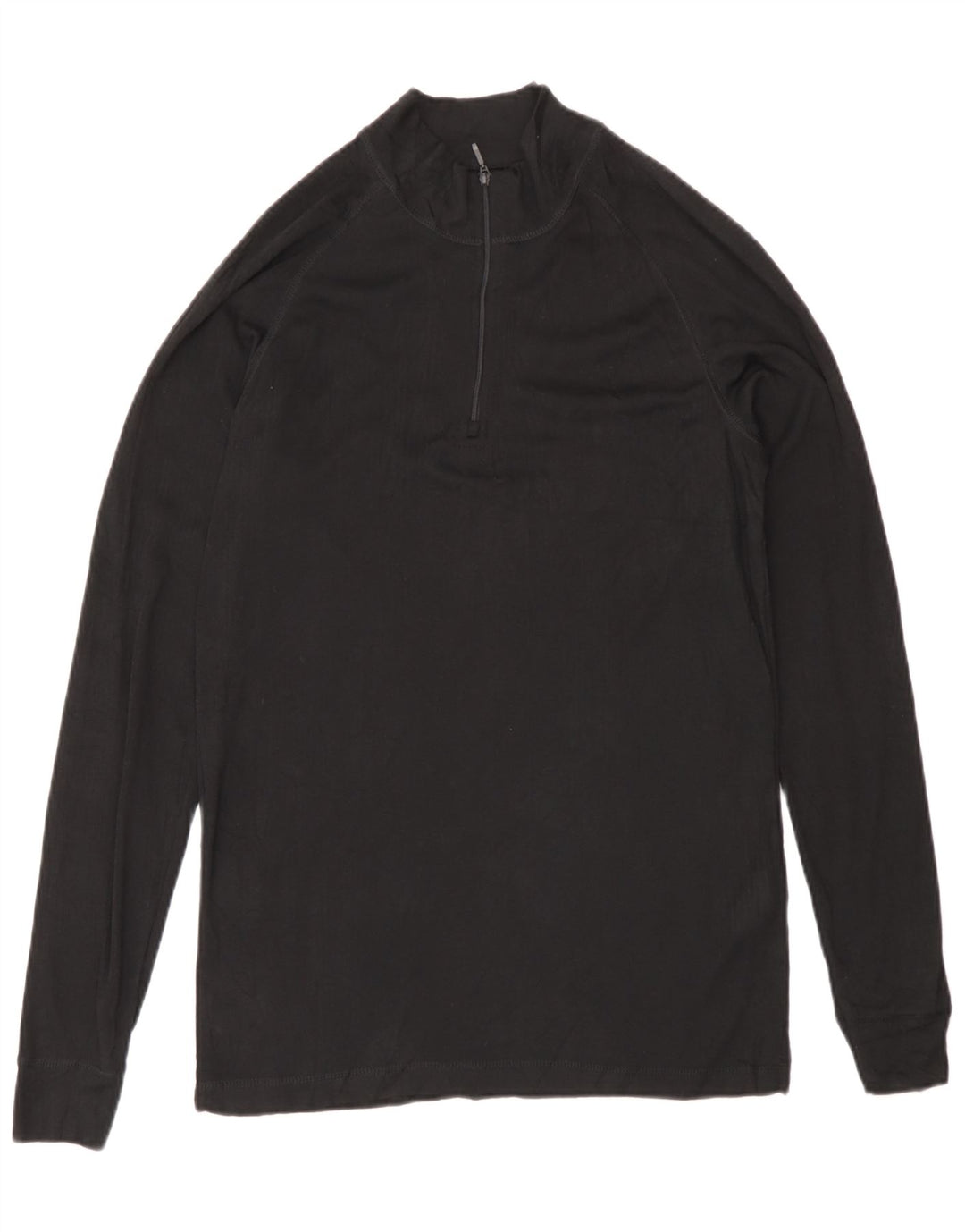 Mountain Warehouse Haut de survêtement à col zippé pour homme Noir Taille S