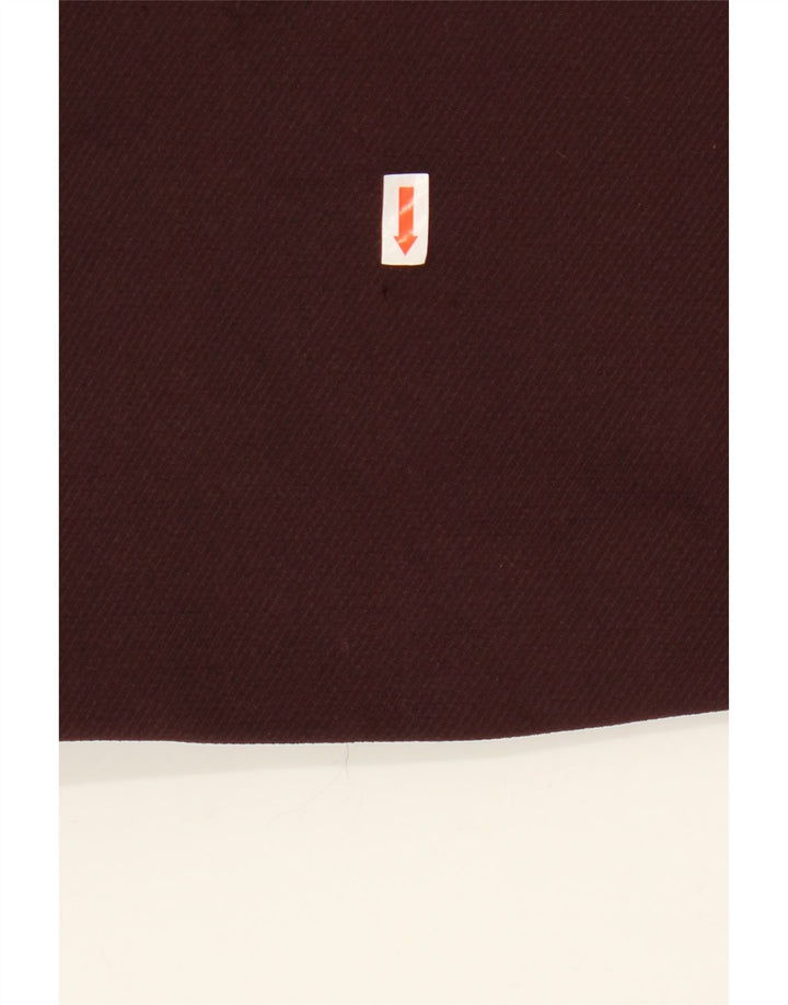 ZARA Femme Gilet Ouvert UK 10 Petit Marron Polyester