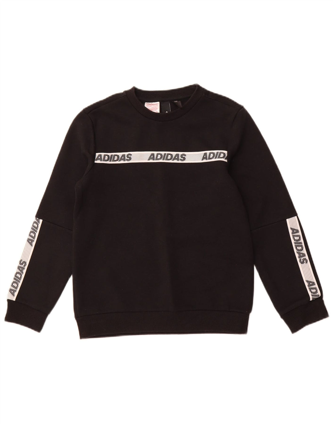 ADIDAS Sweat-shirt graphique pour garçon 11-12 ans Noir Colourblock Coton