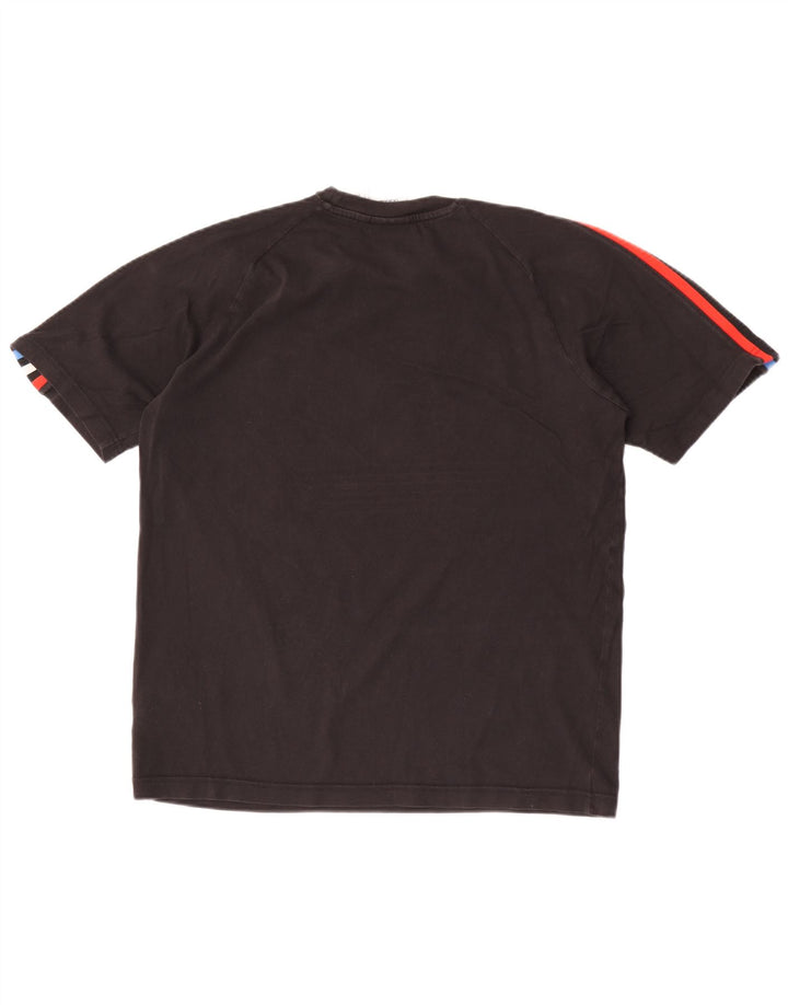 Adidas T-shirt graphique pour homme en coton noir moyen