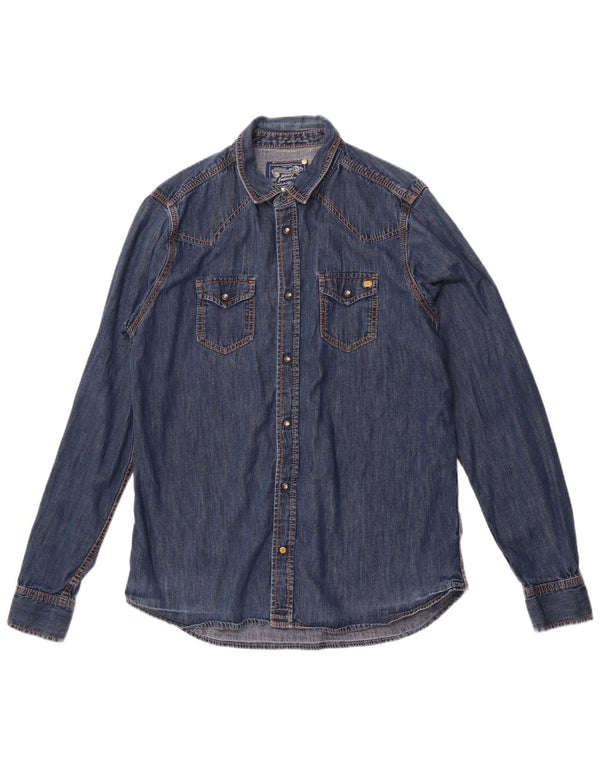 DIESEL Chemise en Jean Homme XL Bleu Coton