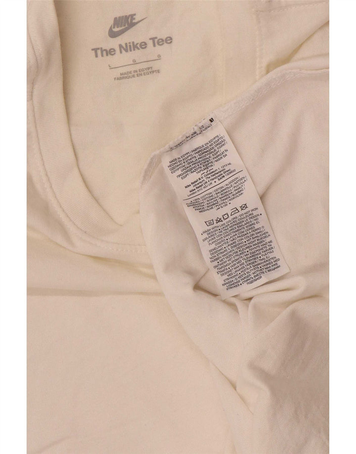 Nike T-Shirt Homme Grand Blanc Coton