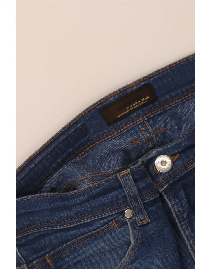 Zara Jean Slim Homme EU 40 Moyen W31 L31 Bleu