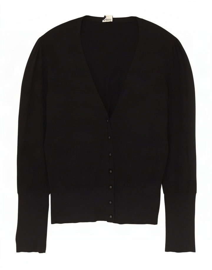 Oasis Cardigan pour femme UK 14 en coton noir moyen