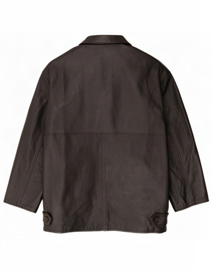 veste en cuir homme vintage IT 52 XL Noir