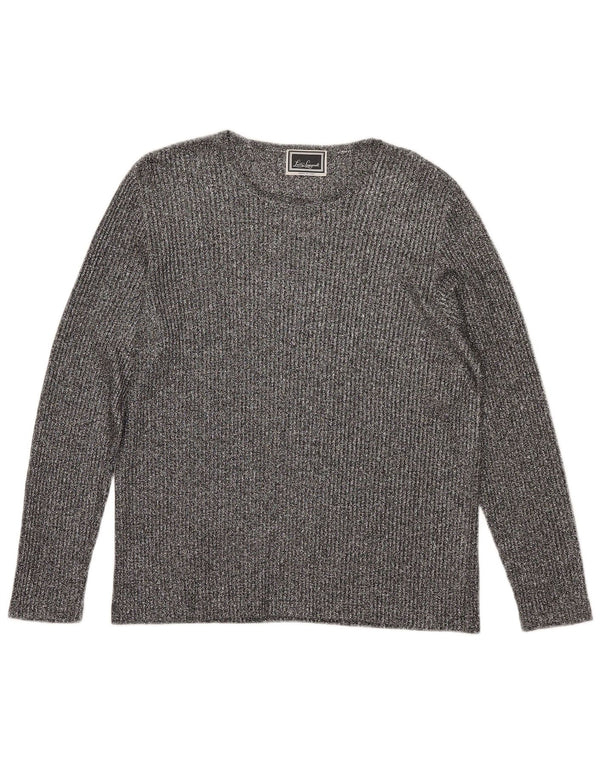 Luisa Spagnoli Haut à manches longues pour femme UK 42 Gris moyen moucheté