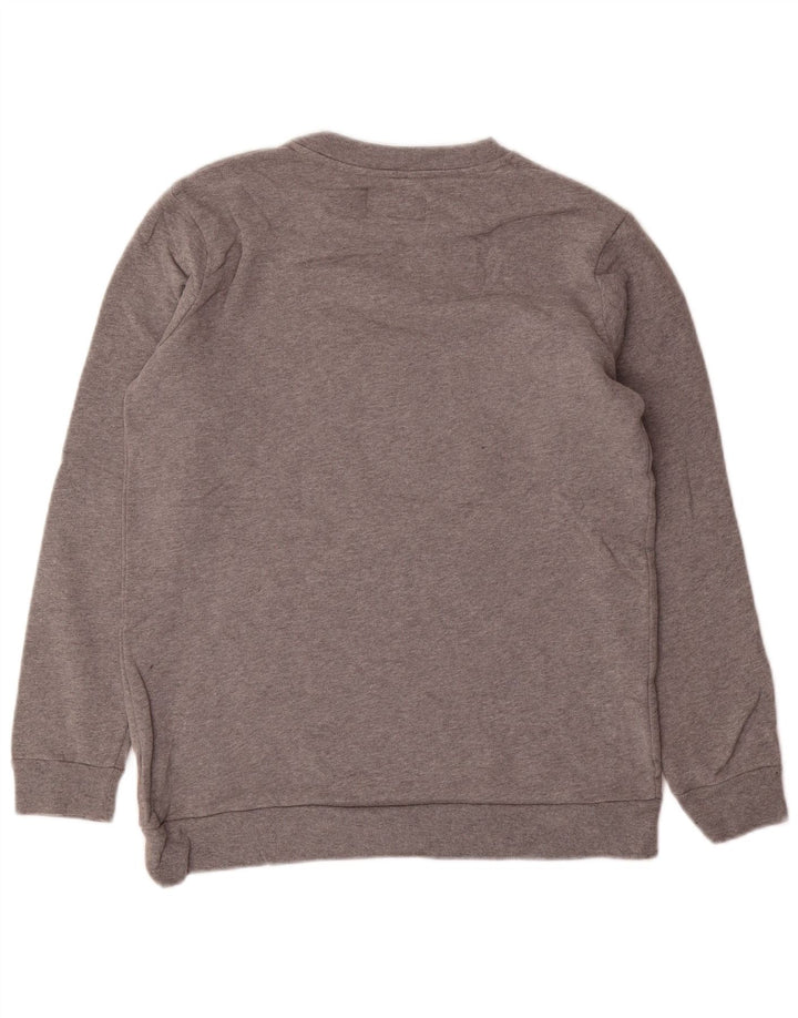 CALVIN KLEIN JEANS Sweat-Shirt Graphique Homme Petit Gris Coton