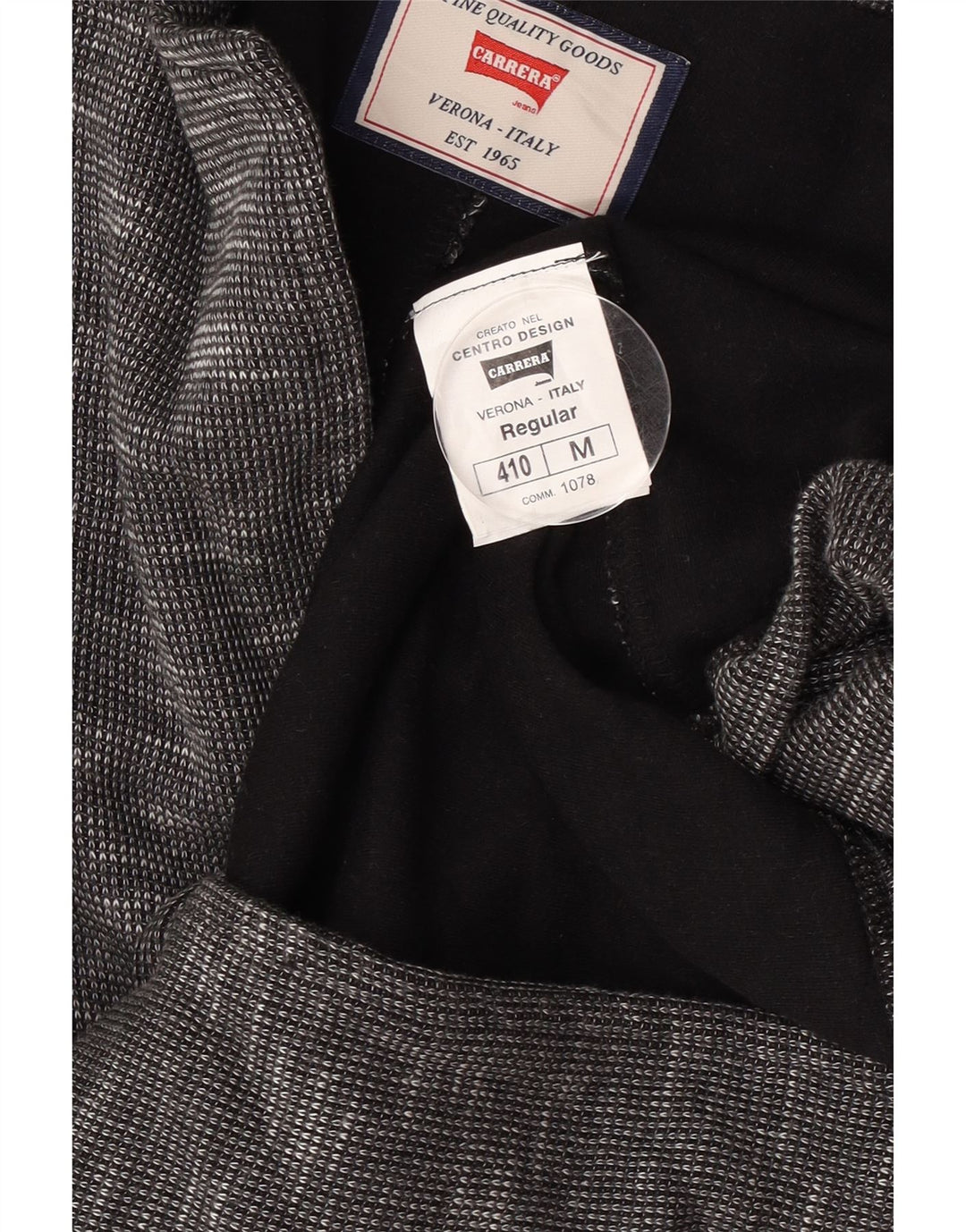 Carrera Veste blazer à 2 boutons pour homme UK 38 Gris moyen en coton moucheté