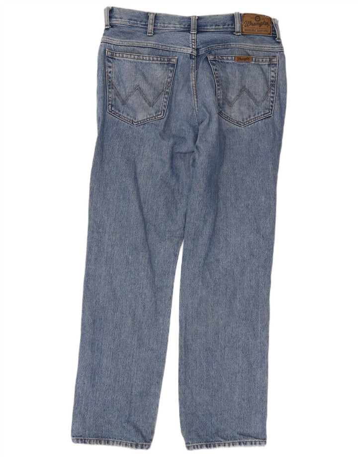 Wrangler Jean droit coupe régulière pour homme W34 L32 bleu coton