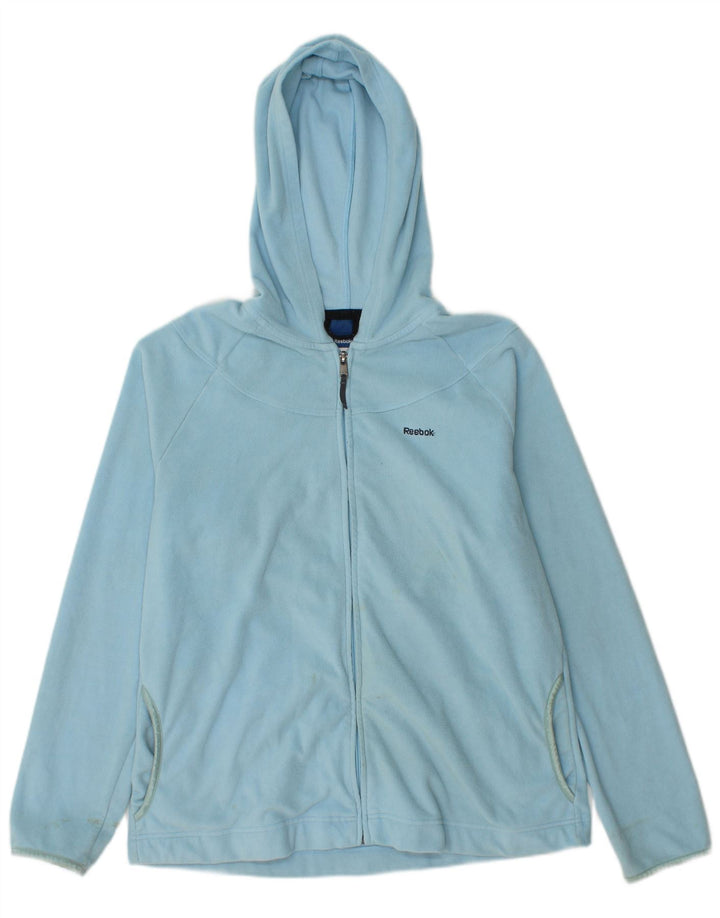 Reebok Veste polaire à capuche pour femme UK 18 XL Bleu Polyester