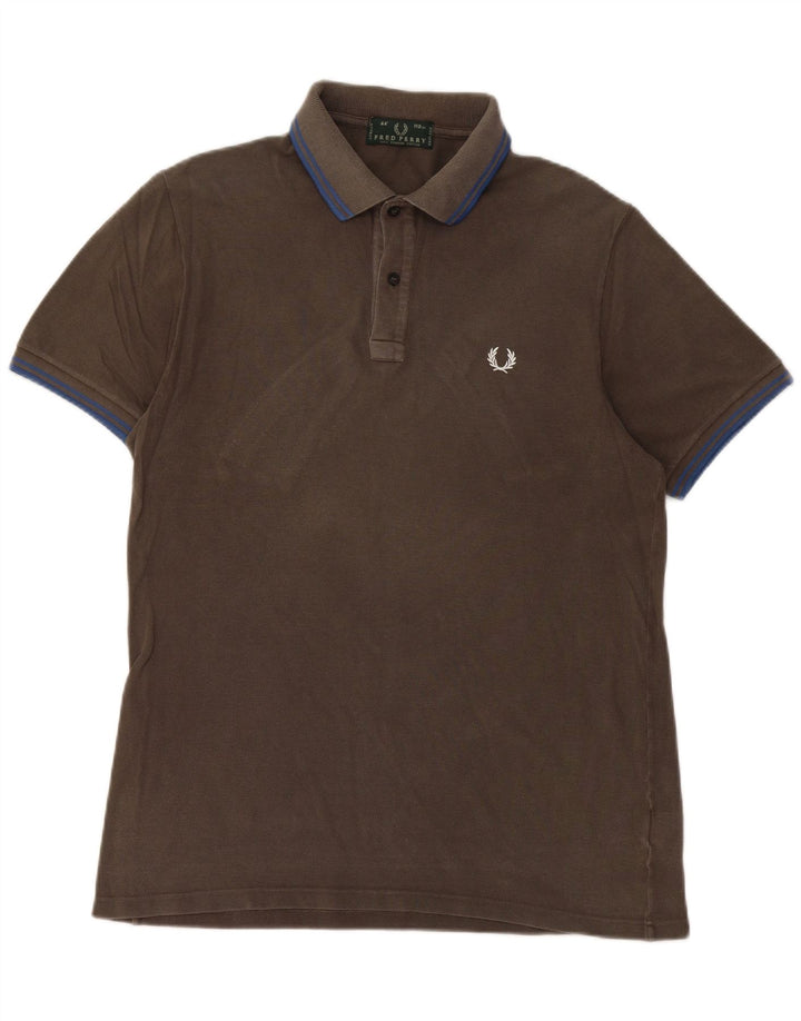 FRED PERRY Polo Homme Gris Moyen Coton