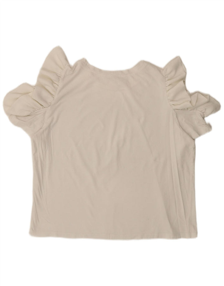 Zara Womens Crop Blouse Top UK 16 Grand Blanc