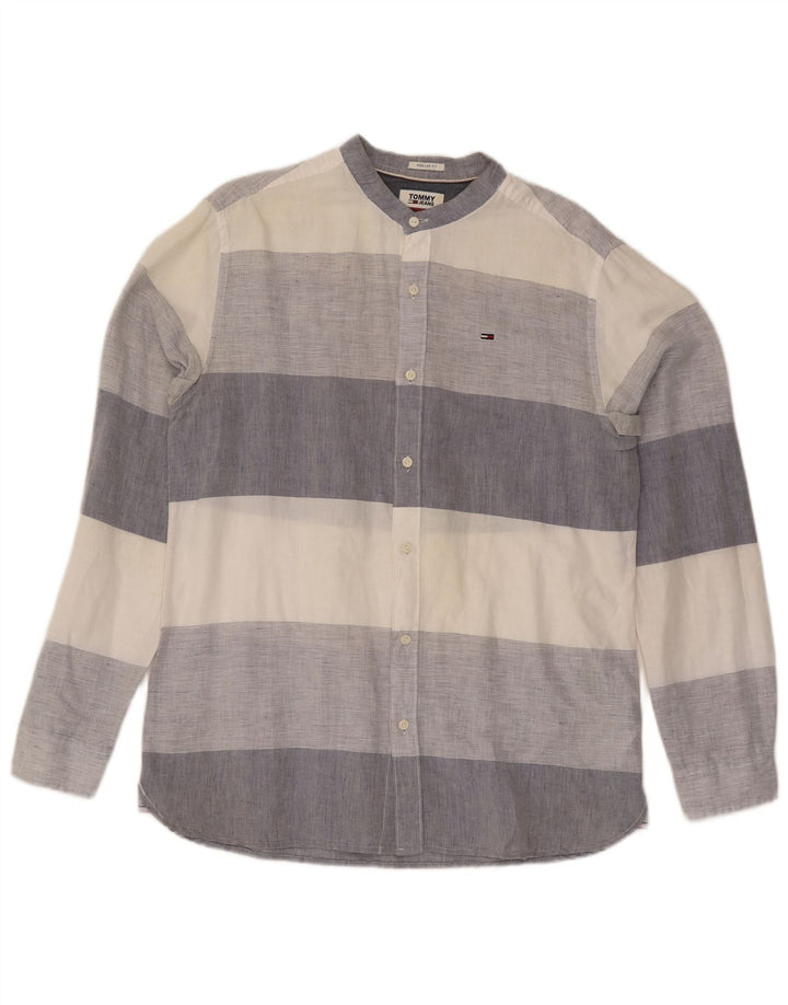 Tommy Hilfiger Chemise Regular Fit Grand Lin Rayé Multicolore Homme