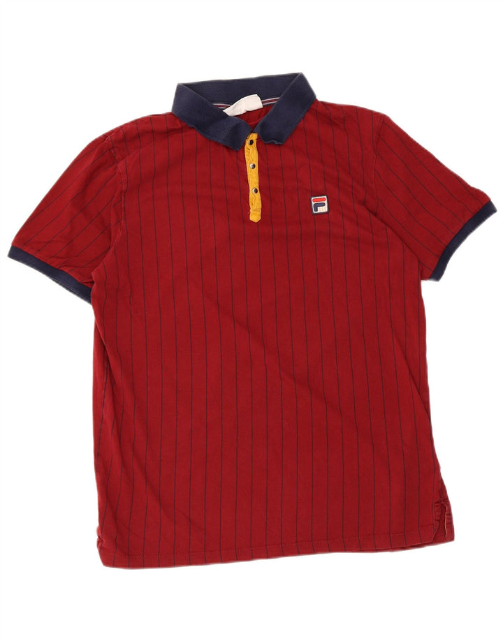 Fila Polo Homme Bordeaux Moyen Rayé Coton