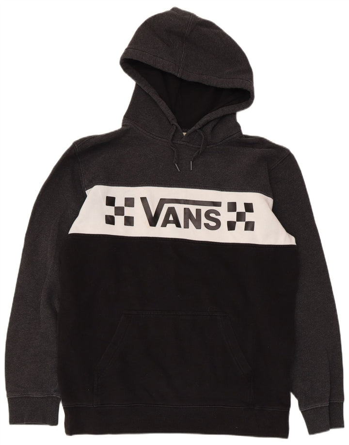 Vans Pull à capuche graphique en coton color block homme gris moyen