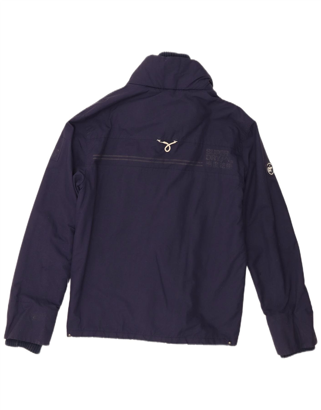 Superdry Veste coupe-vent Windtrekker pour femme UK 10 Small Bleu marine