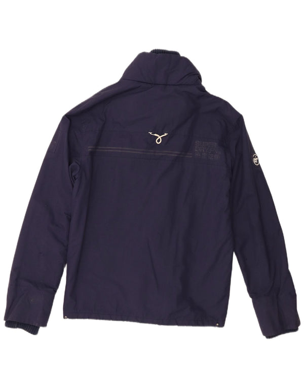 Superdry Veste coupe-vent Windtrekker pour femme UK 10 Small Bleu marine