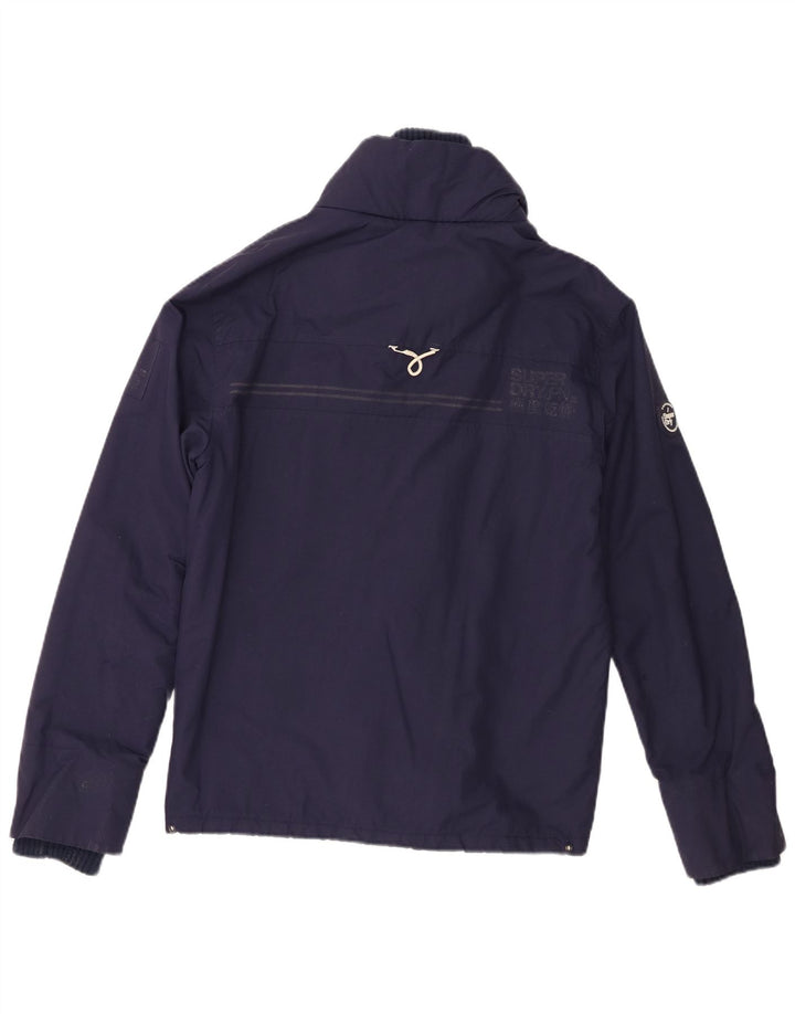 Superdry Veste coupe-vent Windtrekker pour femme UK 10 Small Bleu marine