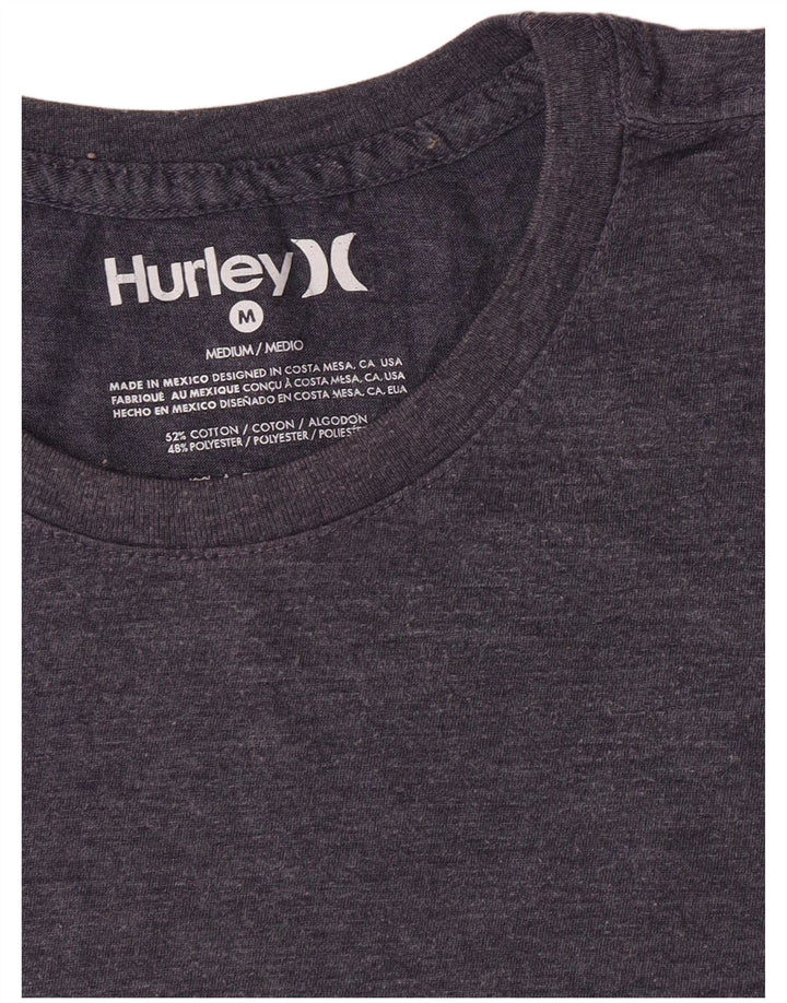 Hurley T-Shirt Homme Bleu Marine Moyen Coton