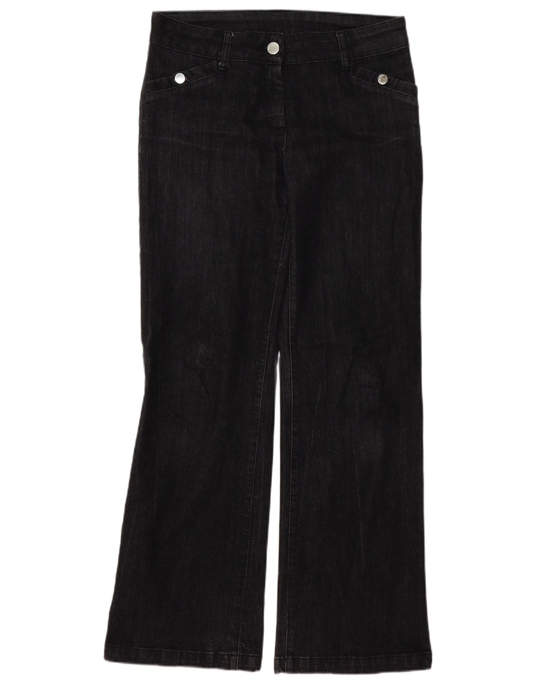 WALLIS Jean Bootcut Femme UK 12 Moyen W32 L32 Coton Noir