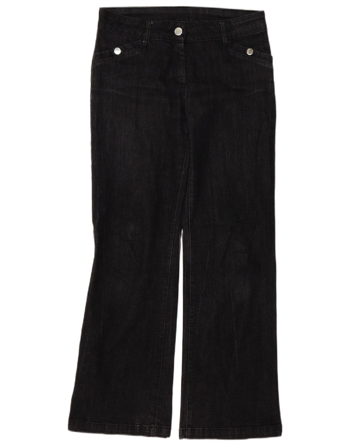 WALLIS Jean Bootcut Femme UK 12 Moyen W32 L32 Coton Noir