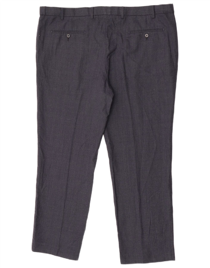 Marks & Spencer Pantalon de costume coupe classique pour homme W44 L31 en laine bleu marine