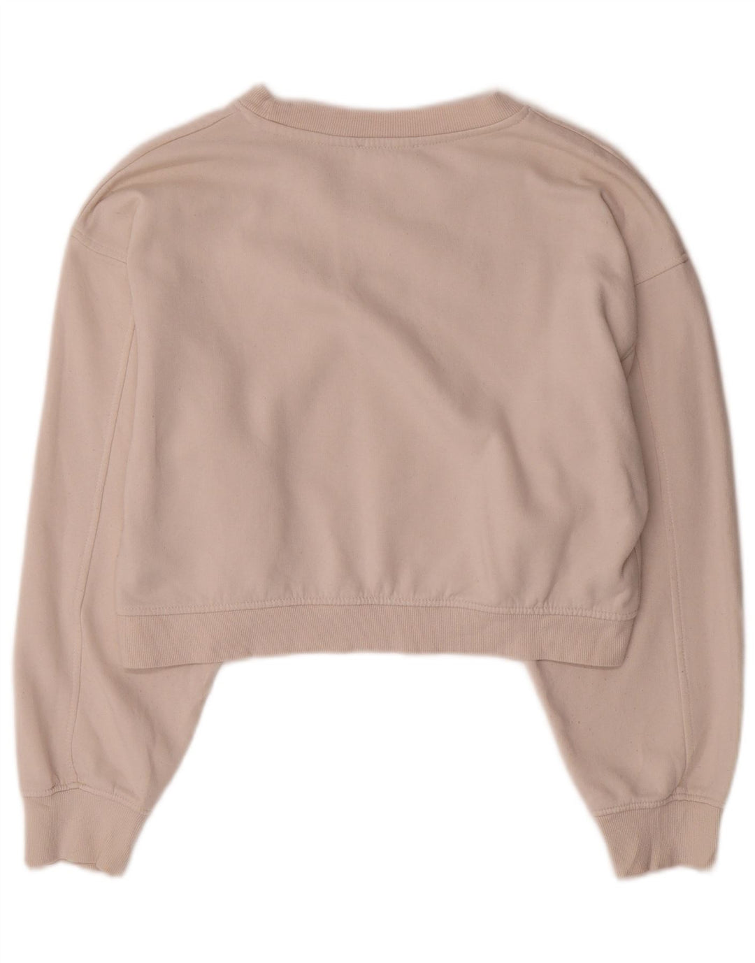 Zara Womens Crop Full Survêtement UK 14 Moyen Blanc Coton