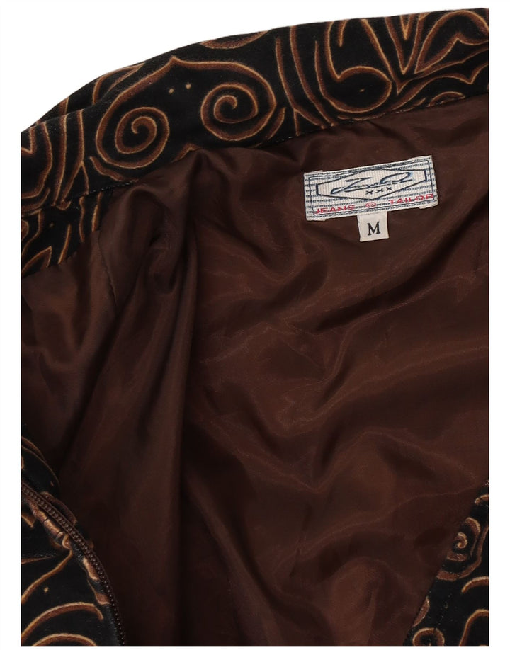 Veste utilitaire femme vintage UK 14 Medium Black Paisley