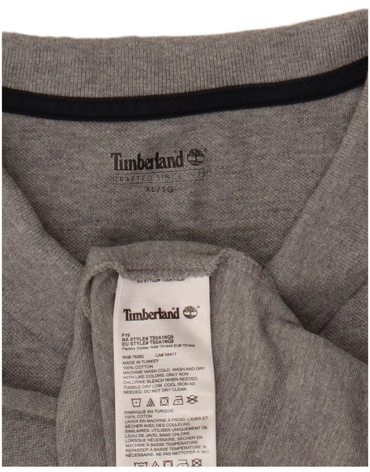 Timberland Polo Homme XL Gris Coton