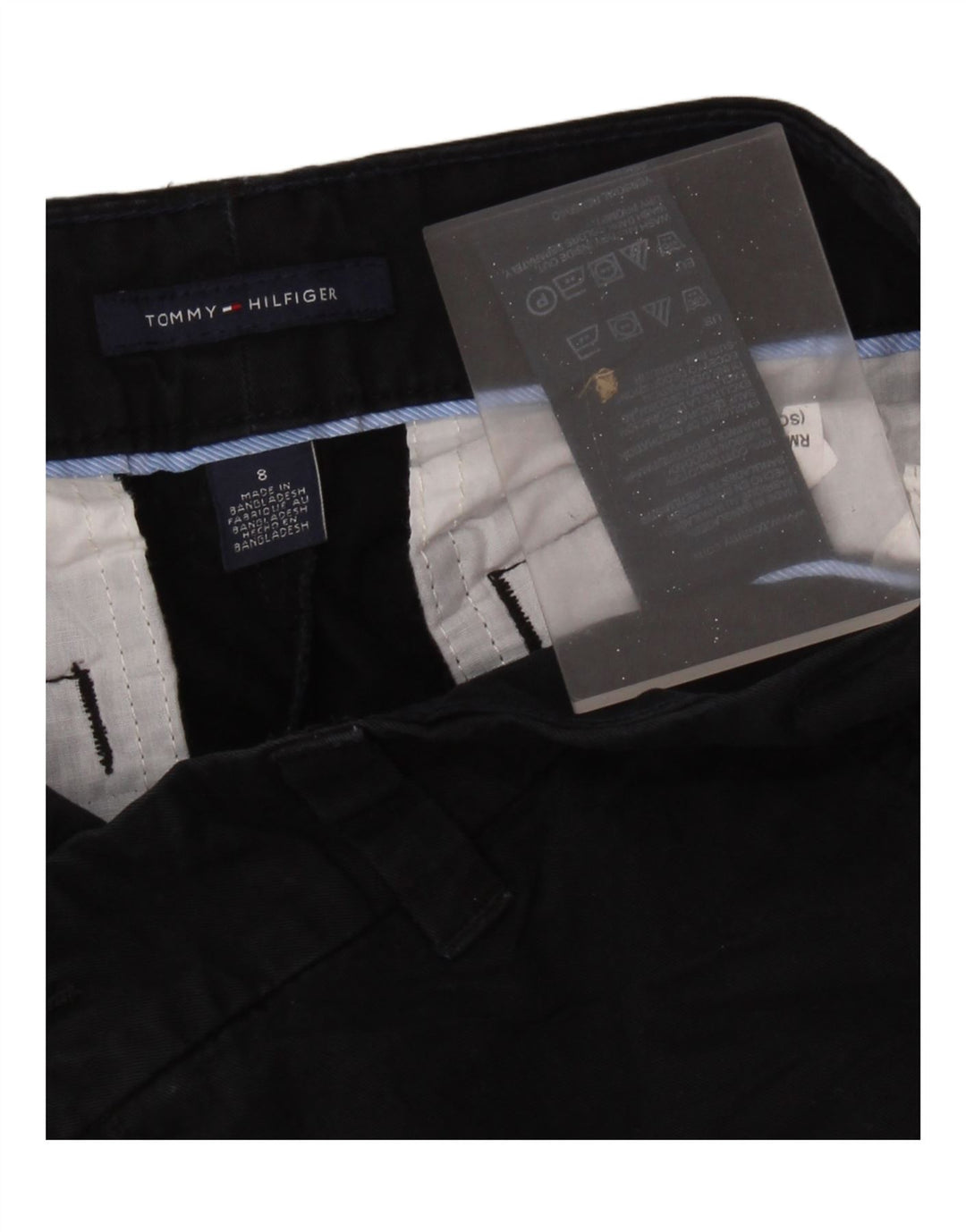 TOMMY HILFIGER Short Chino Femme US 8 Medium W32 Coton Noir