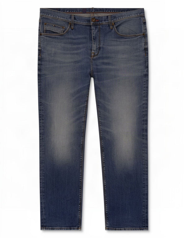 Tommy Hilfiger Jean droit Denton homme W38 L30 bleu coton
