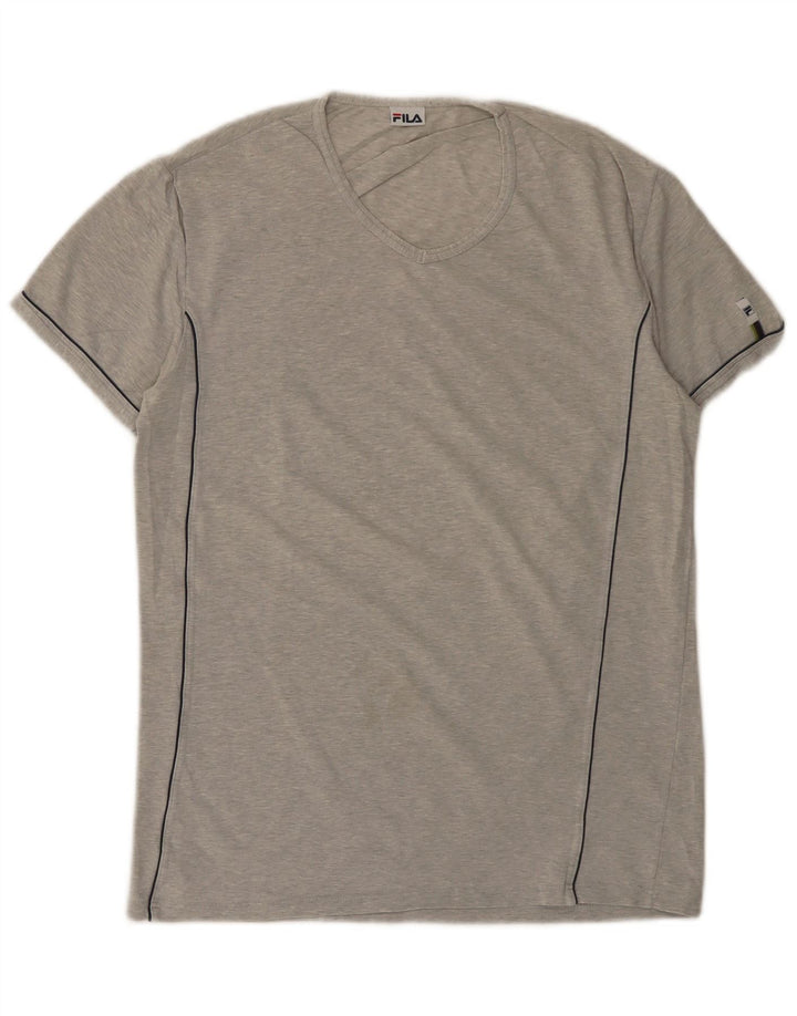 Fila T-Shirt Homme Haut Petit Gris Moucheté