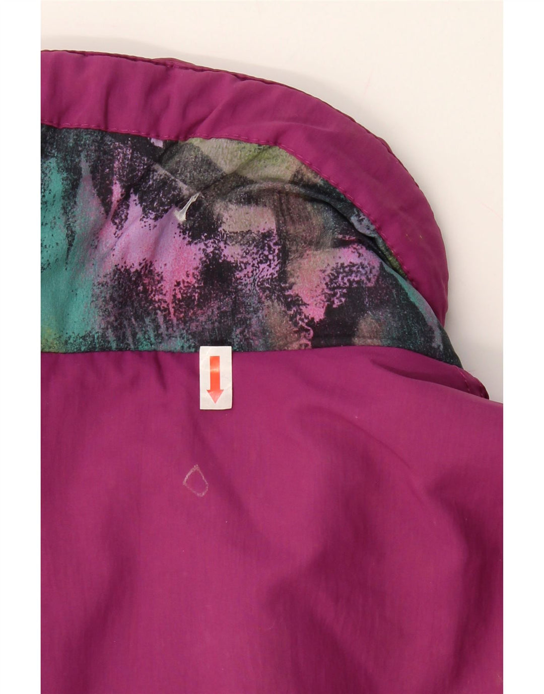 VINTAGE Mens Loose Fit Anorak Jacket UK 40 Large Burgundy Patchwork Vintage Vintage and Second-Hand Vintage from Messina Hembry 