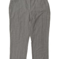 Marks & Spencer Pantalon court pour femme UK 14 Large W34 L24 Gris Polyester