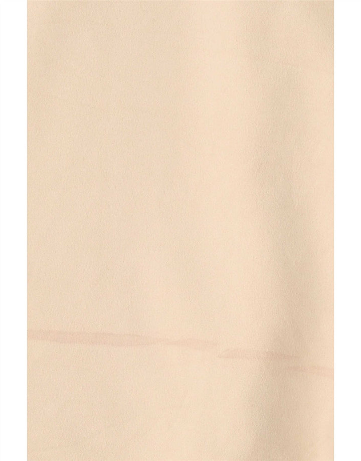 Zara Robe droite pour femme UK 46 Large Beige Géométrique Polyester