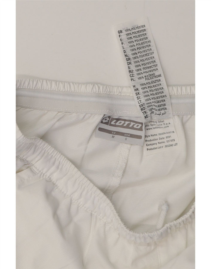 LOTTO Short de Sport Homme Petit Blanc Polyester