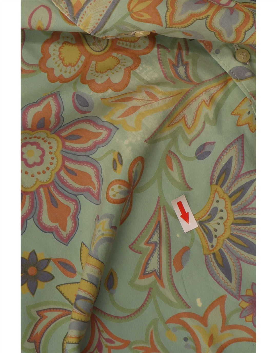 Belfe Chemise à Manches Courtes Homme Vert Moyen Floral