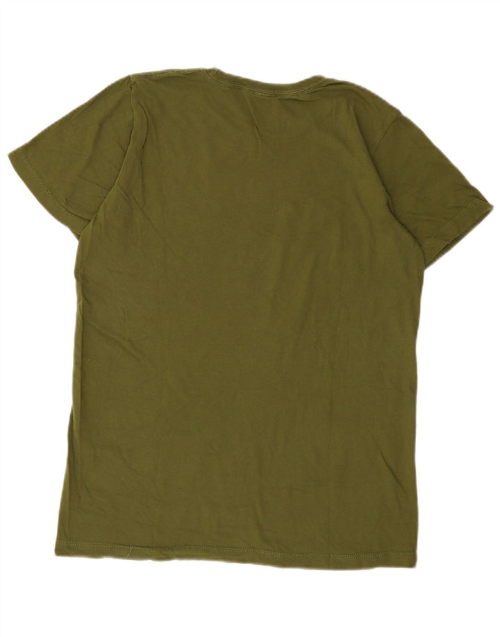 Jeep T-Shirt Regular Graphic Homme Vert Moyen Coton