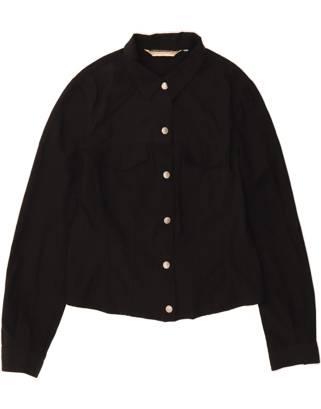 KRIZIA Womens Bomber Jacket UK 12 Medium Black Polyamide Vintage Krizia and Second-Hand Krizia from Messina Hembry 