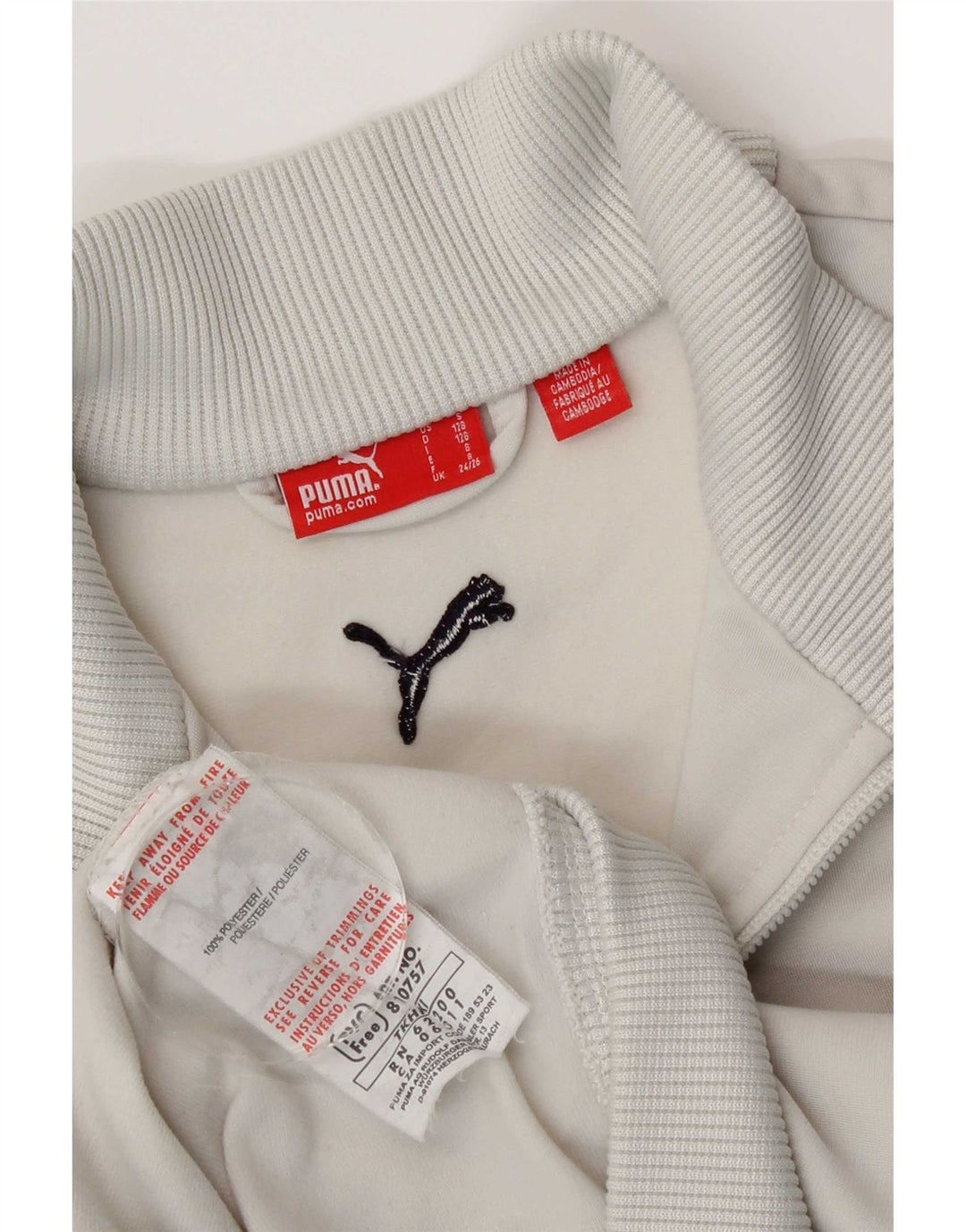 Puma Veste de survêtement graphique garçon 7-8 ans Gris Polyester