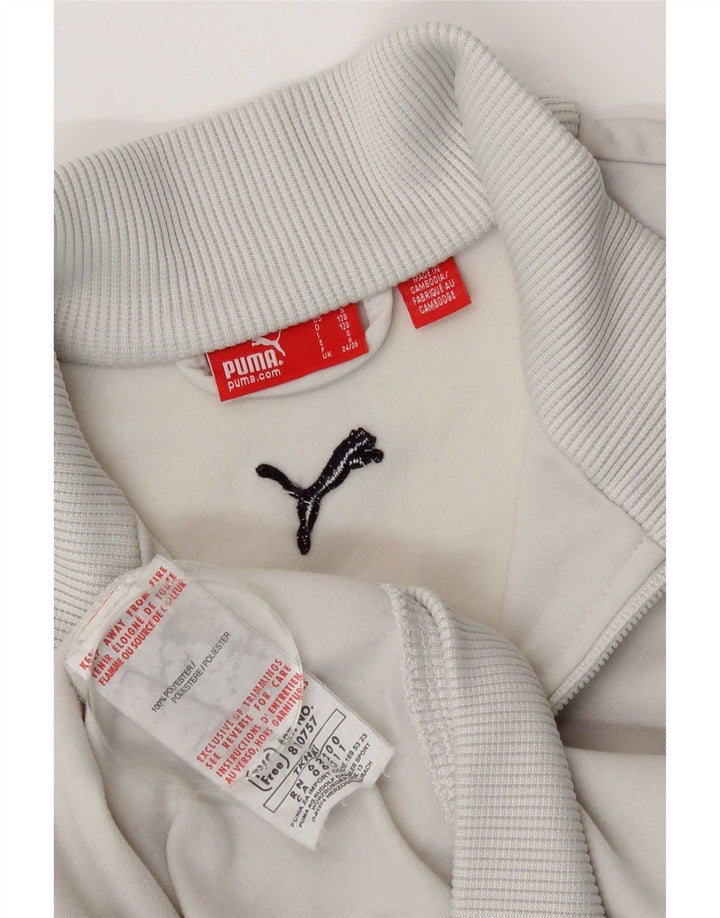 Puma Veste de survêtement graphique garçon 7-8 ans Gris Polyester