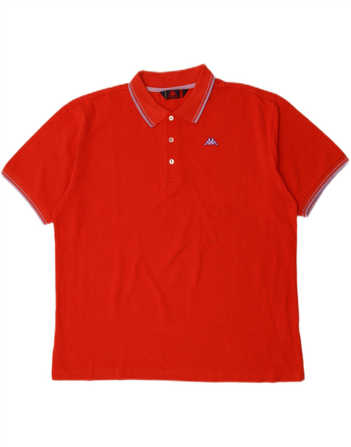 KAPPA Polo Homme Grand Rouge Coton