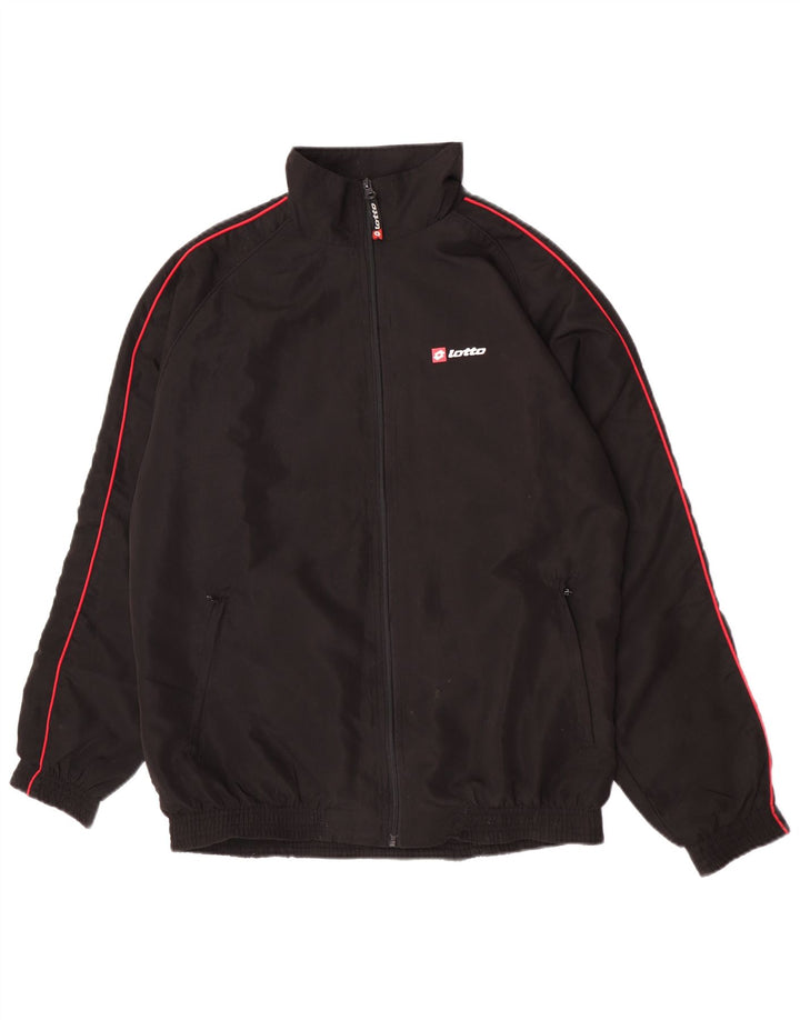 Lotto Veste de survêtement pour homme XL Noir Polyester Sports