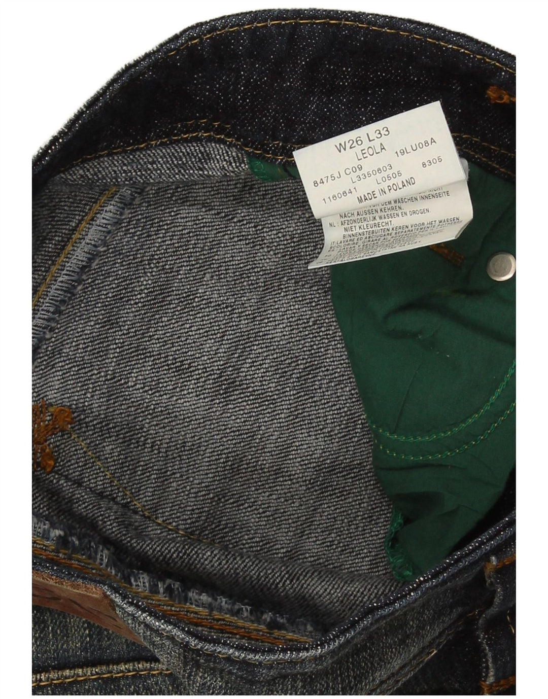 Lee Jean Leola Bootcut Femme W26 L33 Bleu Marine Coton