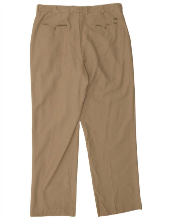 Izod Pantalon Chino Droit Homme W36 L32 Beige Polyester