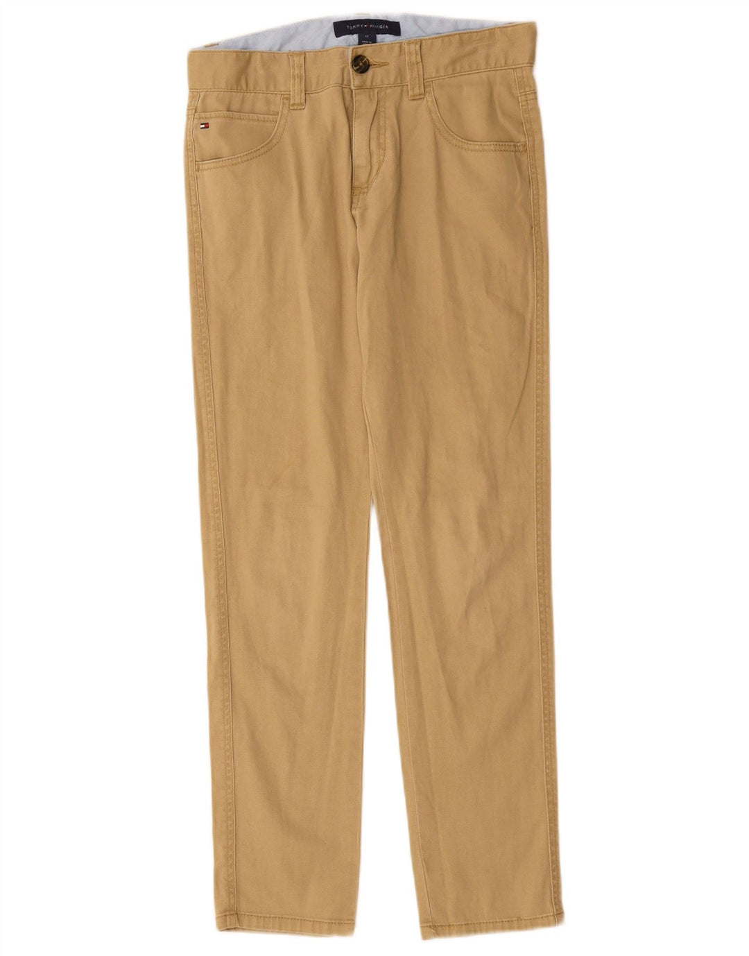 TOMMY HILFIGER Pantalon décontracté slim pour garçon 11-12 ans W28 L26 Coton beige
