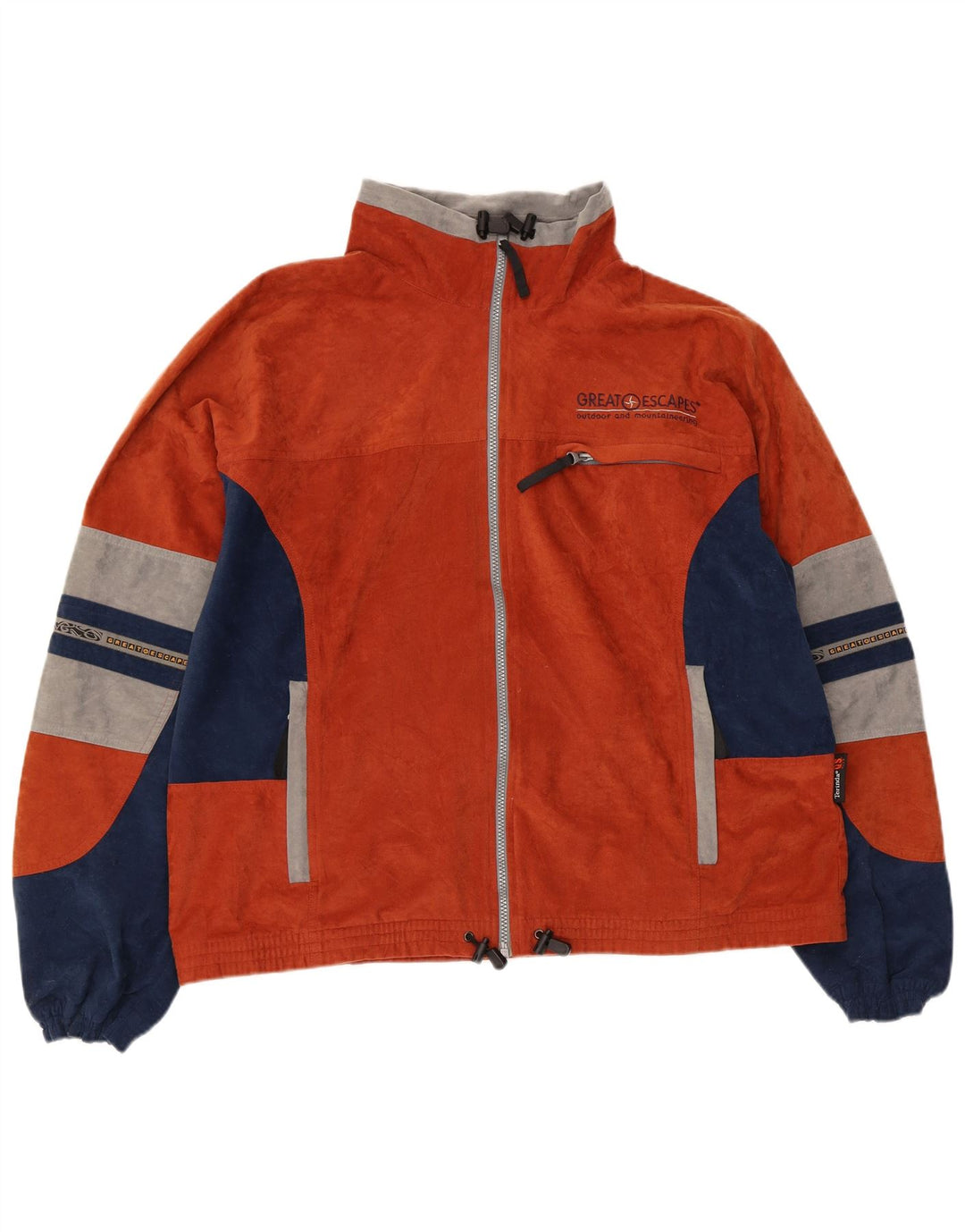 Great Escapes Veste de survêtement pour homme XL Orange Colourblock